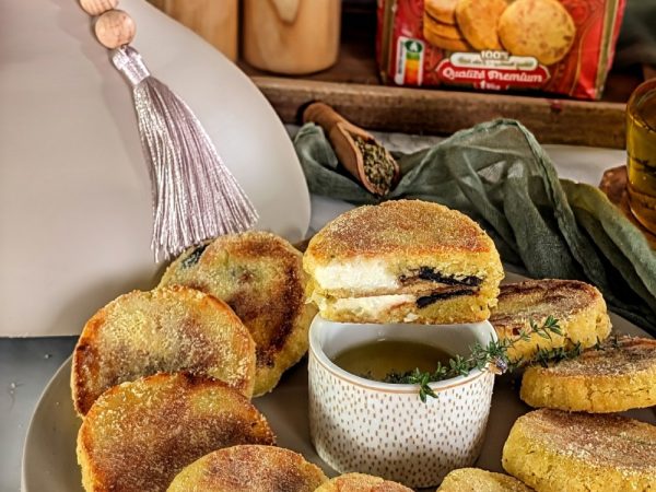 Harcha aux olives et fromage